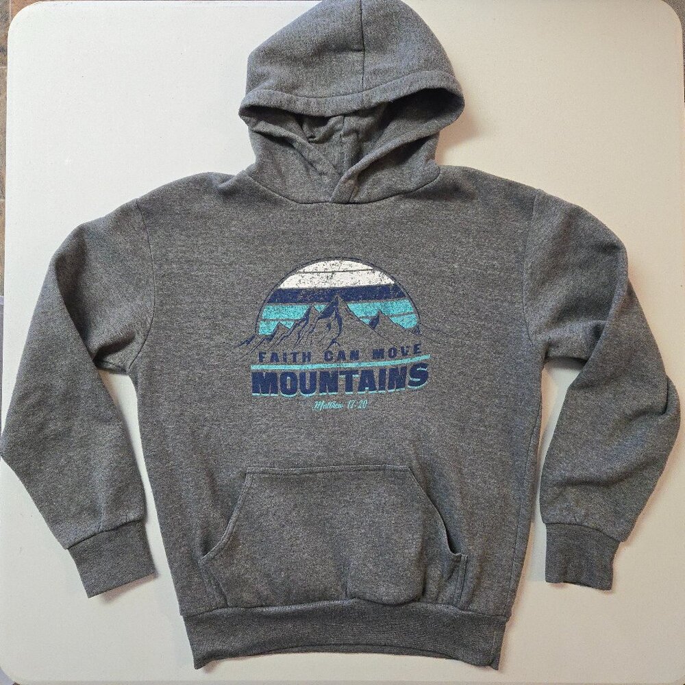 Faith Can Move Mountains Pullover Sweatshirt - Size Small